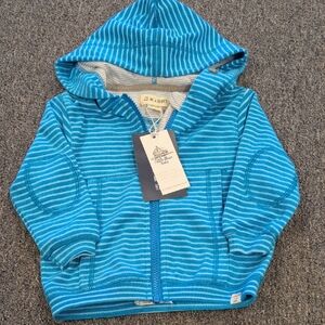 Zara Kids Blue Striped Hoodie